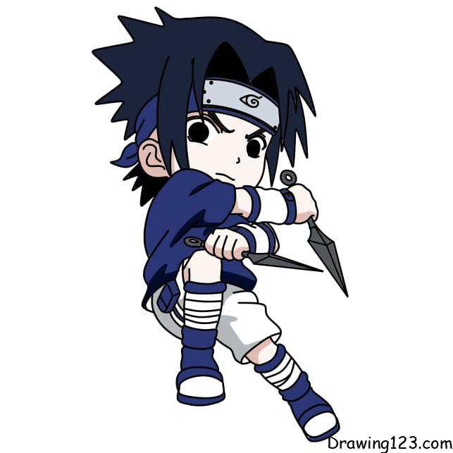 menggambar Sasuke