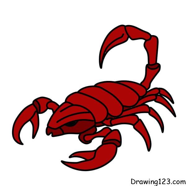 Drawing-a-scorpion-step-8