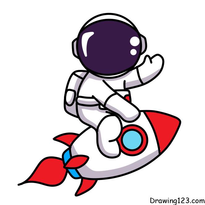 menggambar Astronaut