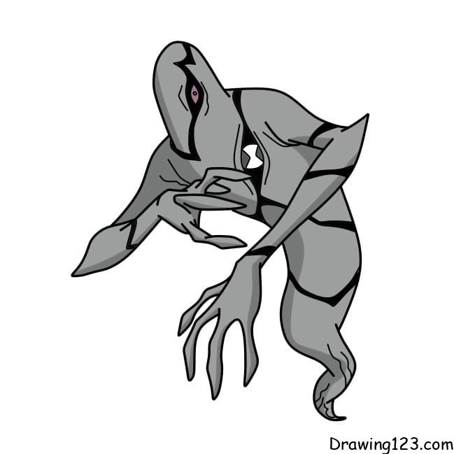 menggambar GHOST FREAK – Ben 10