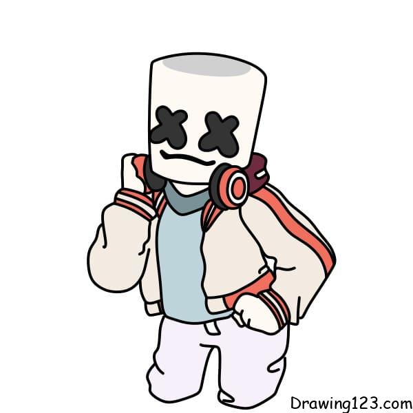 Drawing-Marshmello-step-10-1