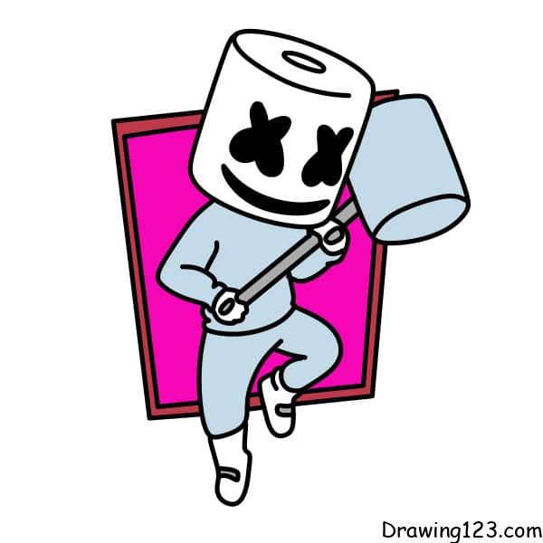 Drawing-Marshmello-step-11