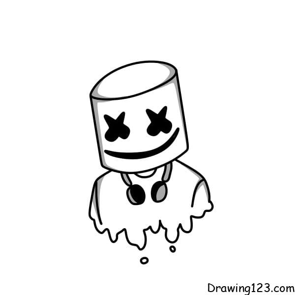 Drawing-Marshmello-step-7-1