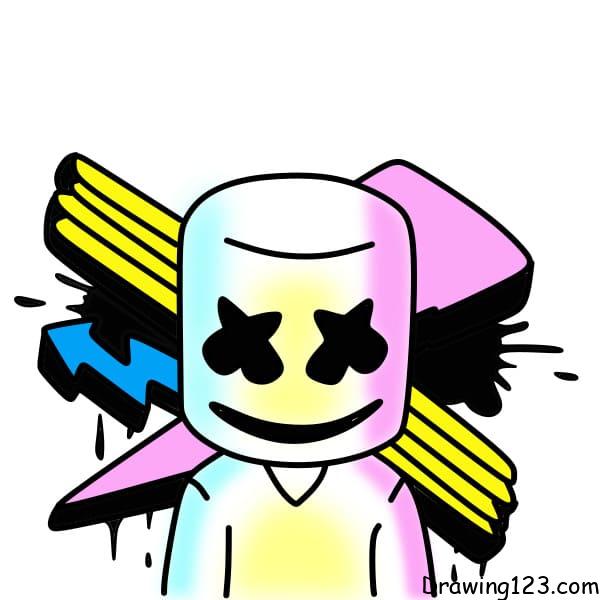 Drawing-Marshmello-step-8-3