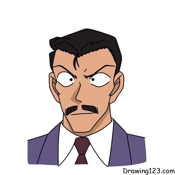 menggambar Mori Kogoro