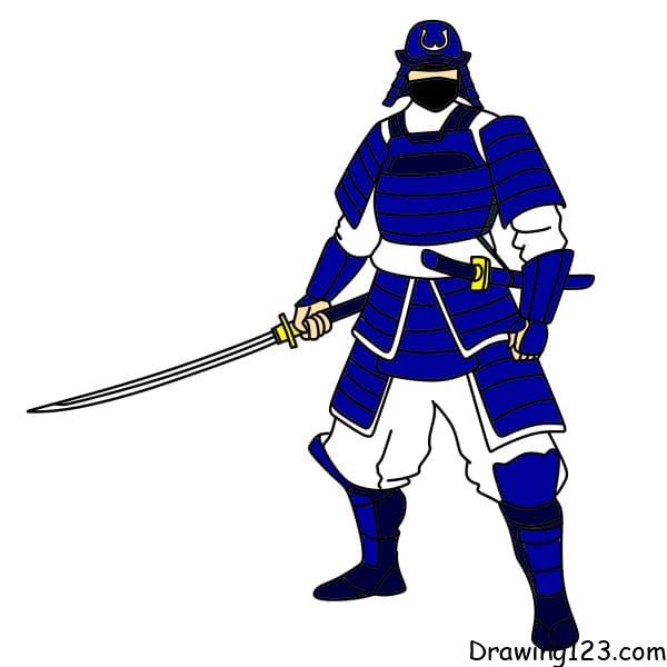 menggambar Samurai