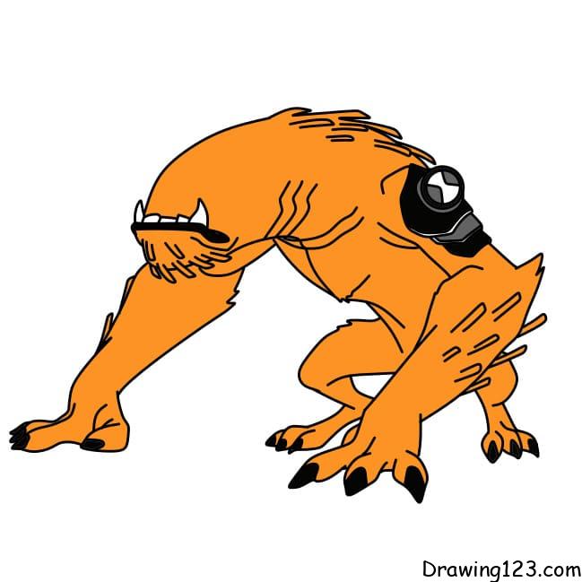 menggambar WILDMUTT – Ben 10