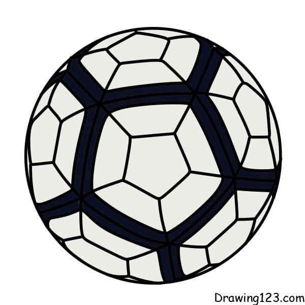 menggambar Bola Sepak