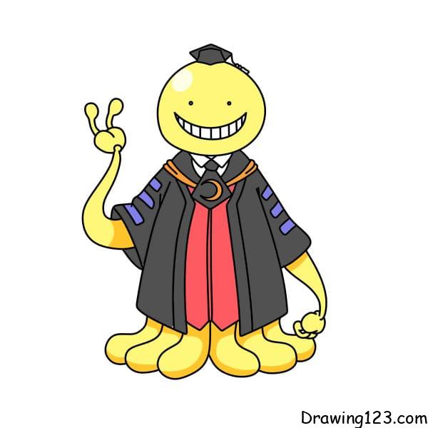 menggambar Koro Sensei