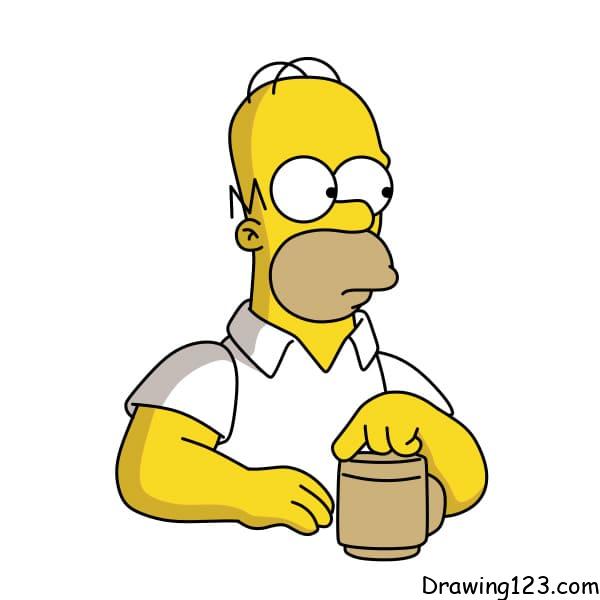 drawing-Homer-Simpson-step-10-1