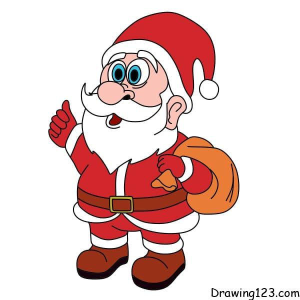 drawing-Santa-Claus-step-14
