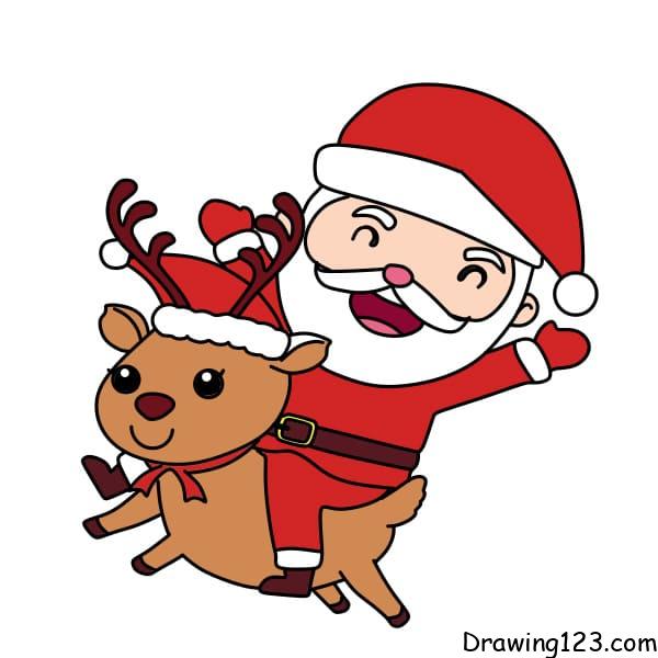 drawing-Santa-Claus-step-15