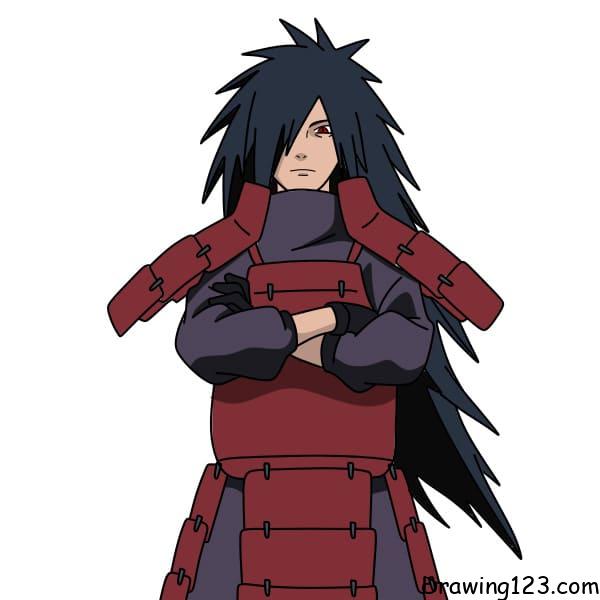 menggambar Uchiha Madara