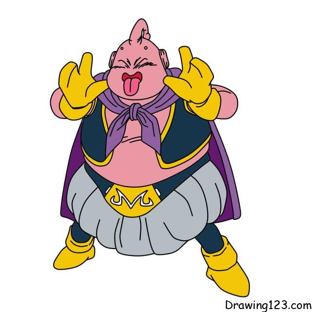 menggambar Majin Buu