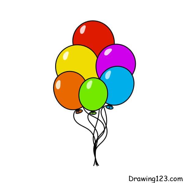 menggambar Balon