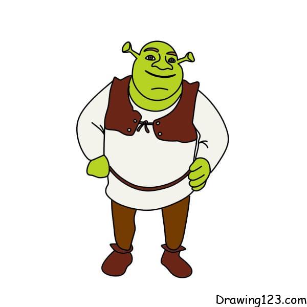 menggambar Shrek