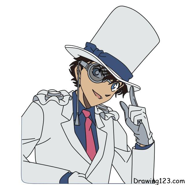 menggambar Kuroba Kaito – KID