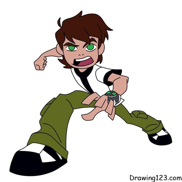 drawing-Ben-Tennyson-step-17