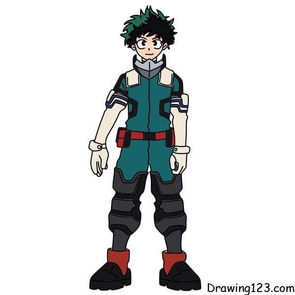 menggambar Deku (Midoriya Izuku)