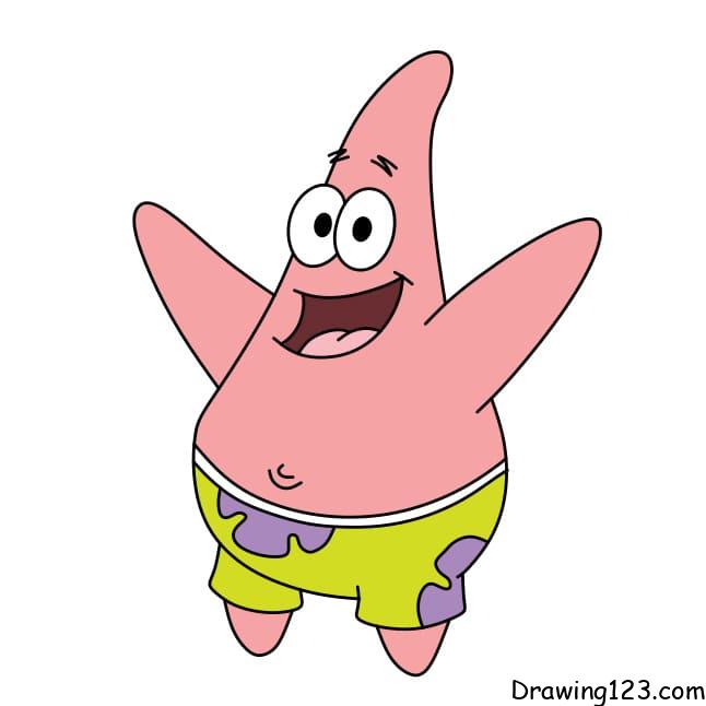 menggambar Patrick Star