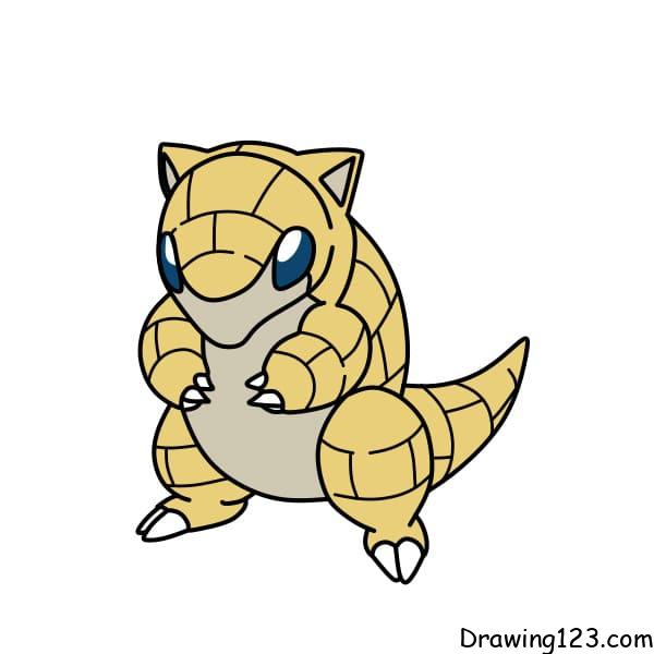 menggambar Pokemon Tikus Pasir