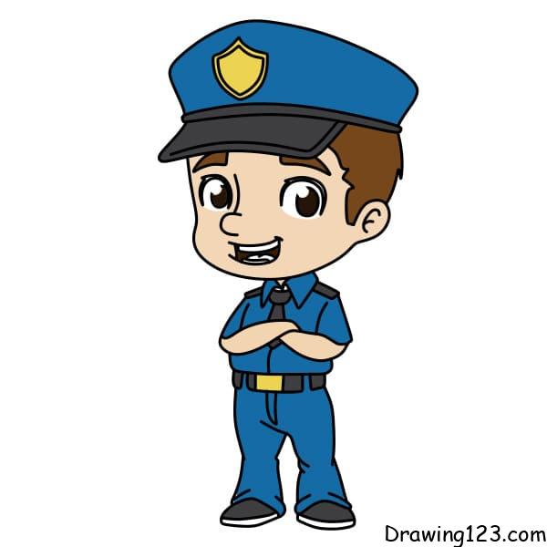 menggambar Polisi