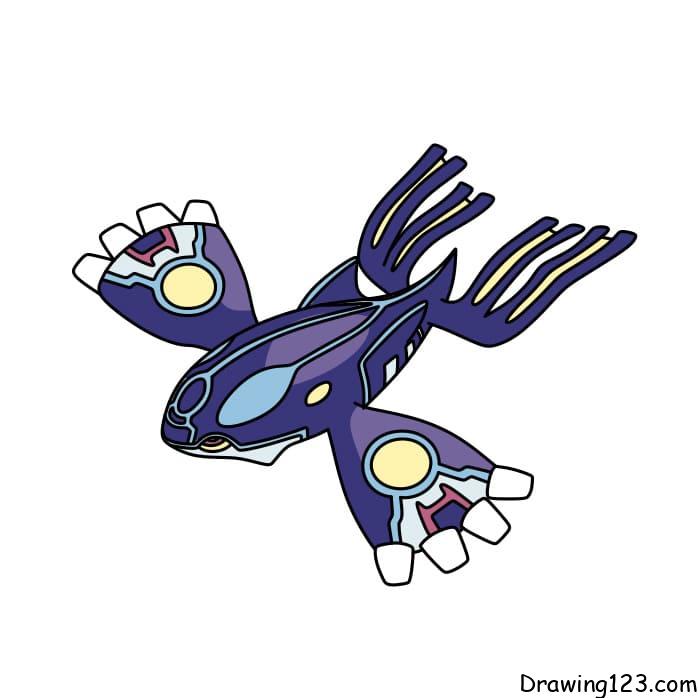 menggambar Pokemon Kyogre