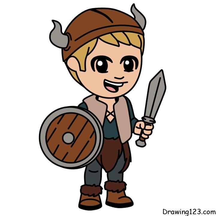 menggambar Prajurit Viking