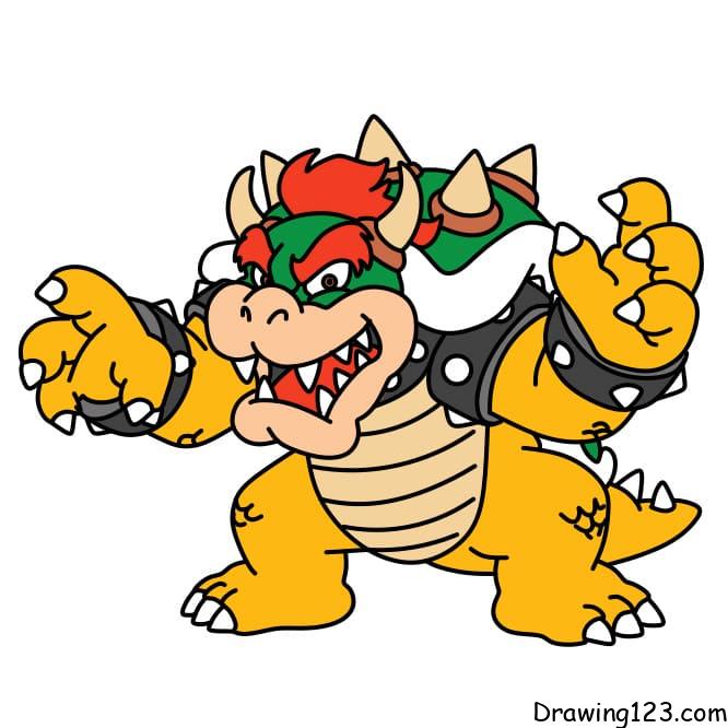 menggambar Bowser