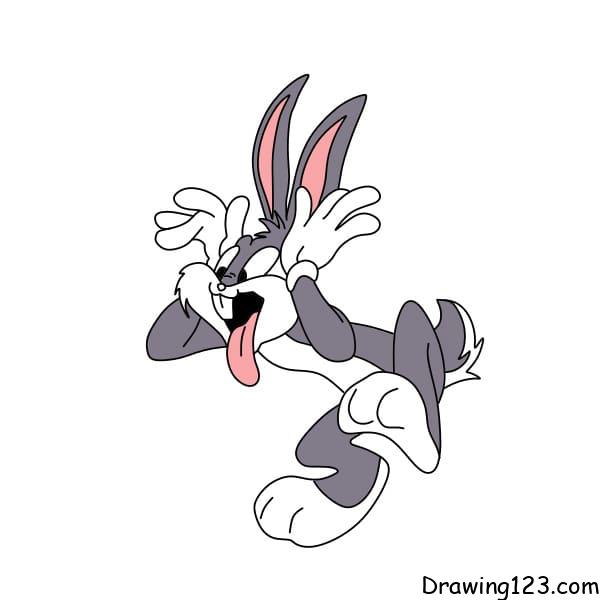 menggambar Kelinci Bugs