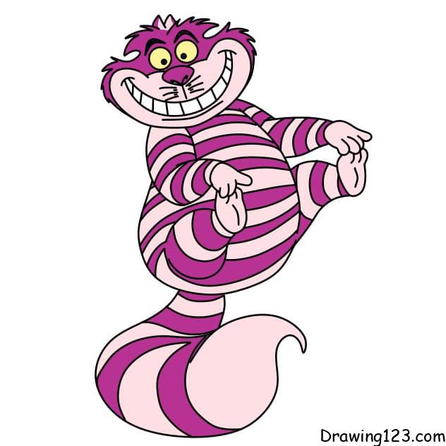 menggambar Kucing Cheshire
