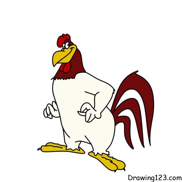 menggambar Ayam Leghorn Foghorn