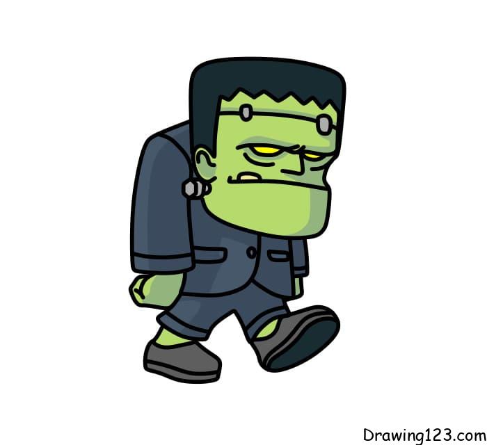 menggambar Frankenstein