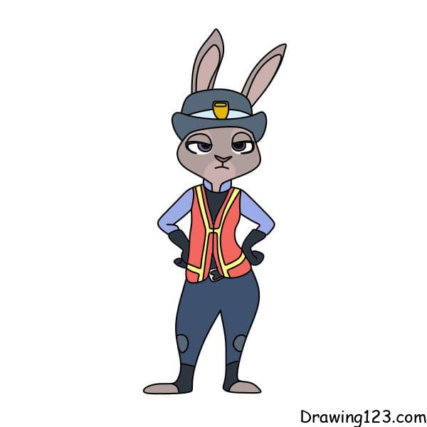 menggambar Judy Hopps