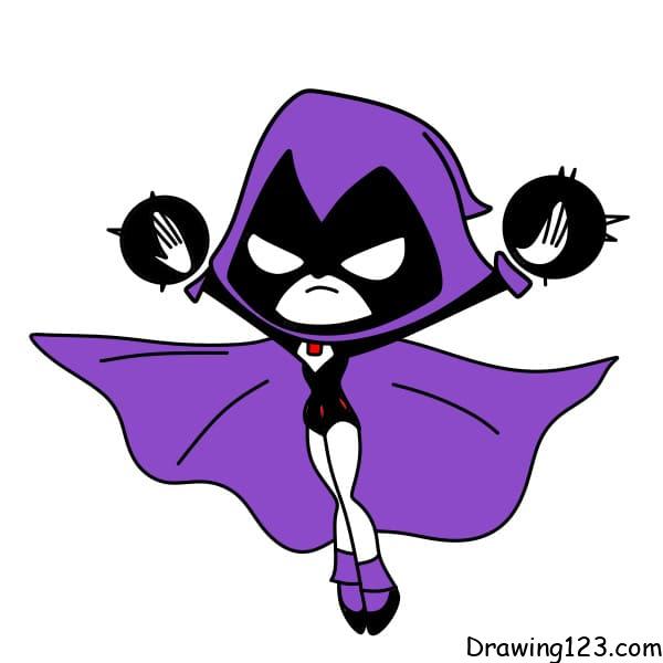 Drawing-Raven-step-10-1