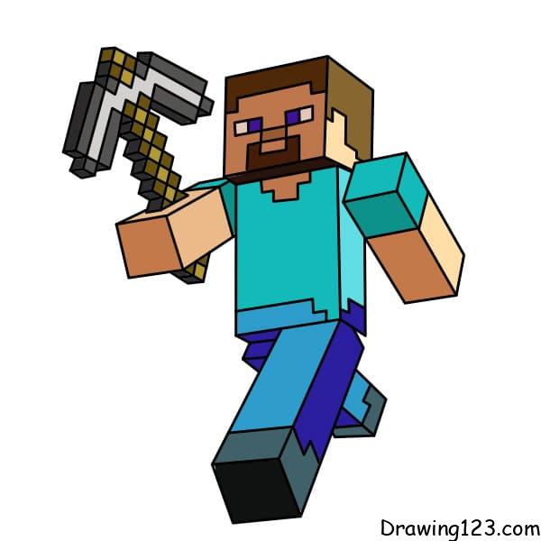 menggambar Steve