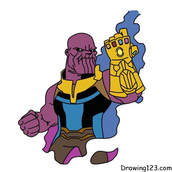 menggambar Thanos