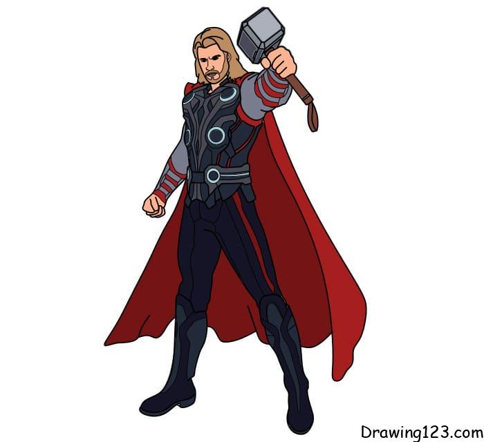 menggambar Thor