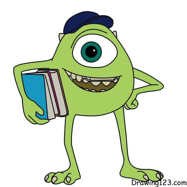 menggambar Mike Wazowski