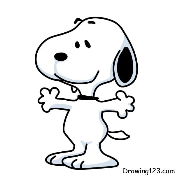 How-to-draw-Snoopy-step-10