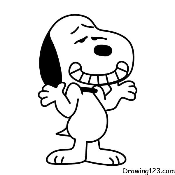 How-to-draw-Snoopy-step-8