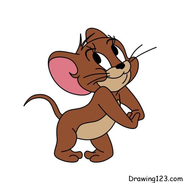 how-to-draw-Jerry-step-9