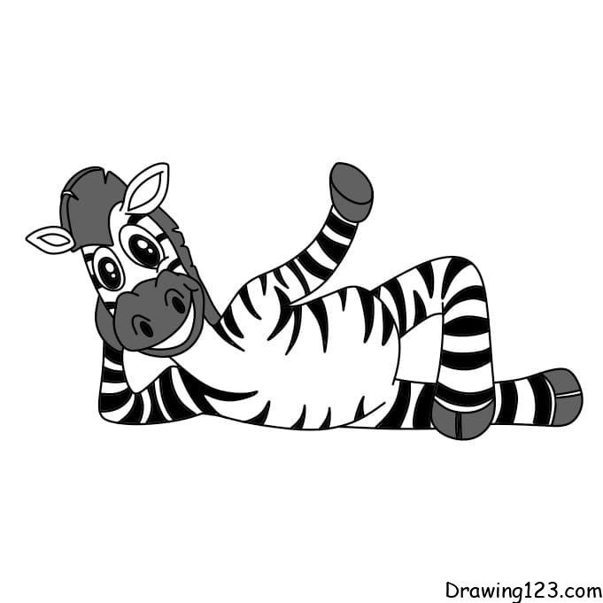 menggambar Kuda Zebra