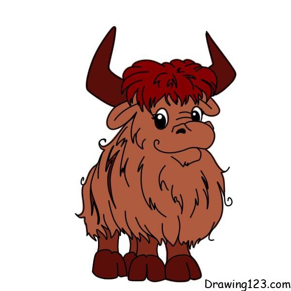 menggambar Yak