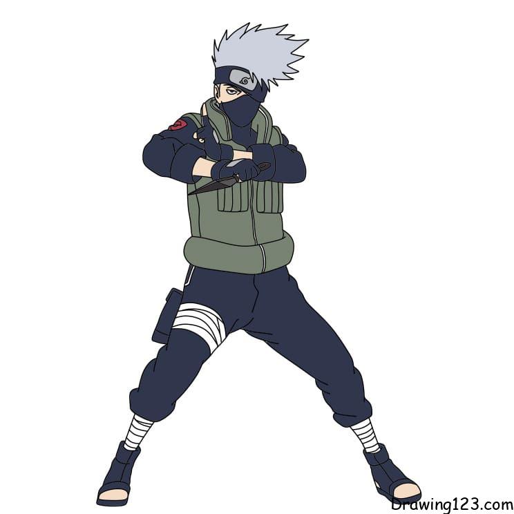 How-to-draw-Kakashi-Hatake-step11-2