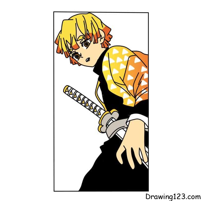 How-to-draw-Zenitsu-step-11-4