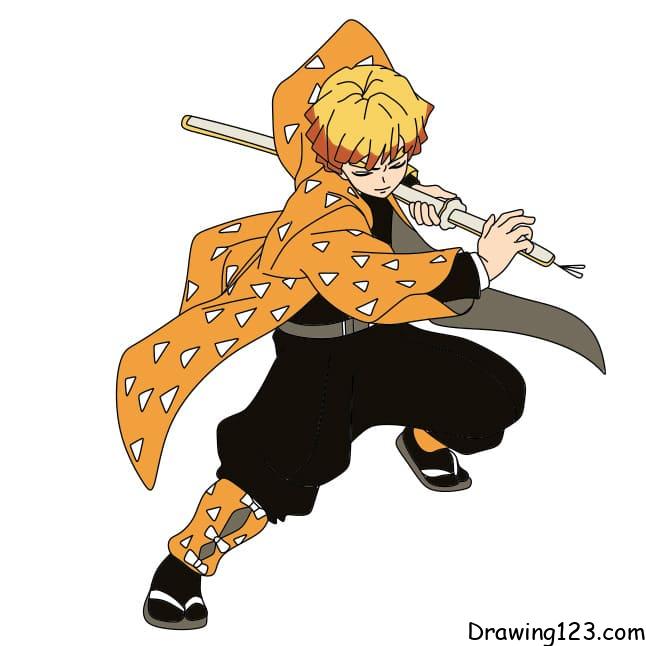 menggambar Zenitsu