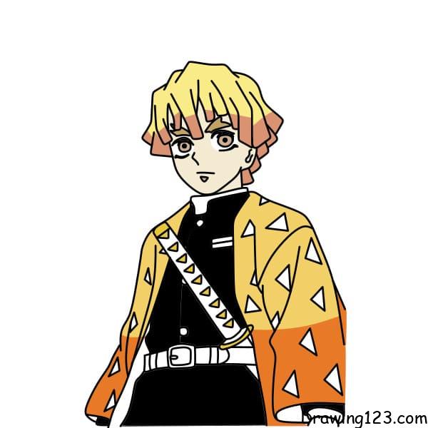 How-to-draw-Zenitsu-step-11-8