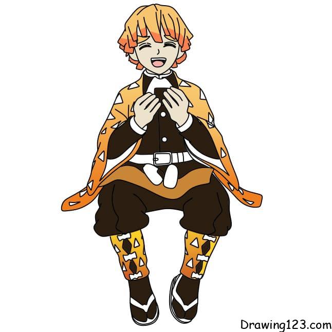 How-to-draw-Zenitsu-step-13-2