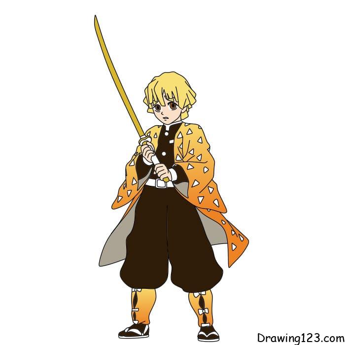 How-to-draw-Zenitsu-step-13-4